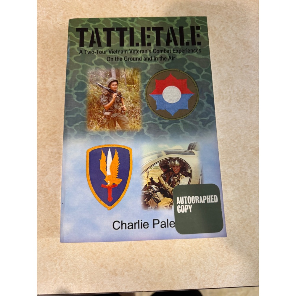 Tattletale Charlie Palek Signed Autographed Vietnam War Combat Memoir Paperback